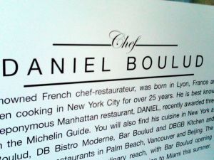 street food: Daniel Boulud